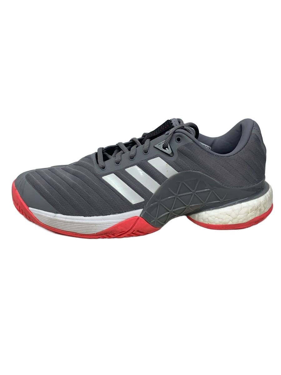 【中古】adidas◆バリケードブースト/テニスシューズ/スポーツウェアー/27.5cm/GRY/AH2094【スポーツ】