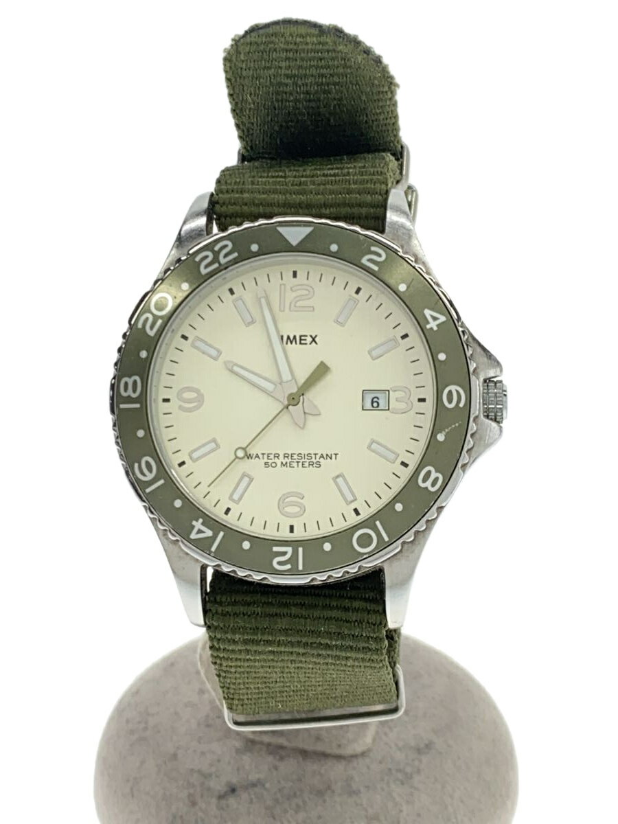 【中古】TIMEX◆クォーツ腕時計/アナ