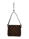 【中古】LOUIS VUITTON◆トゥールス・メイクアップ_ダミエ・エベヌ_BRW/PVC/BRW【バッグ】(4)