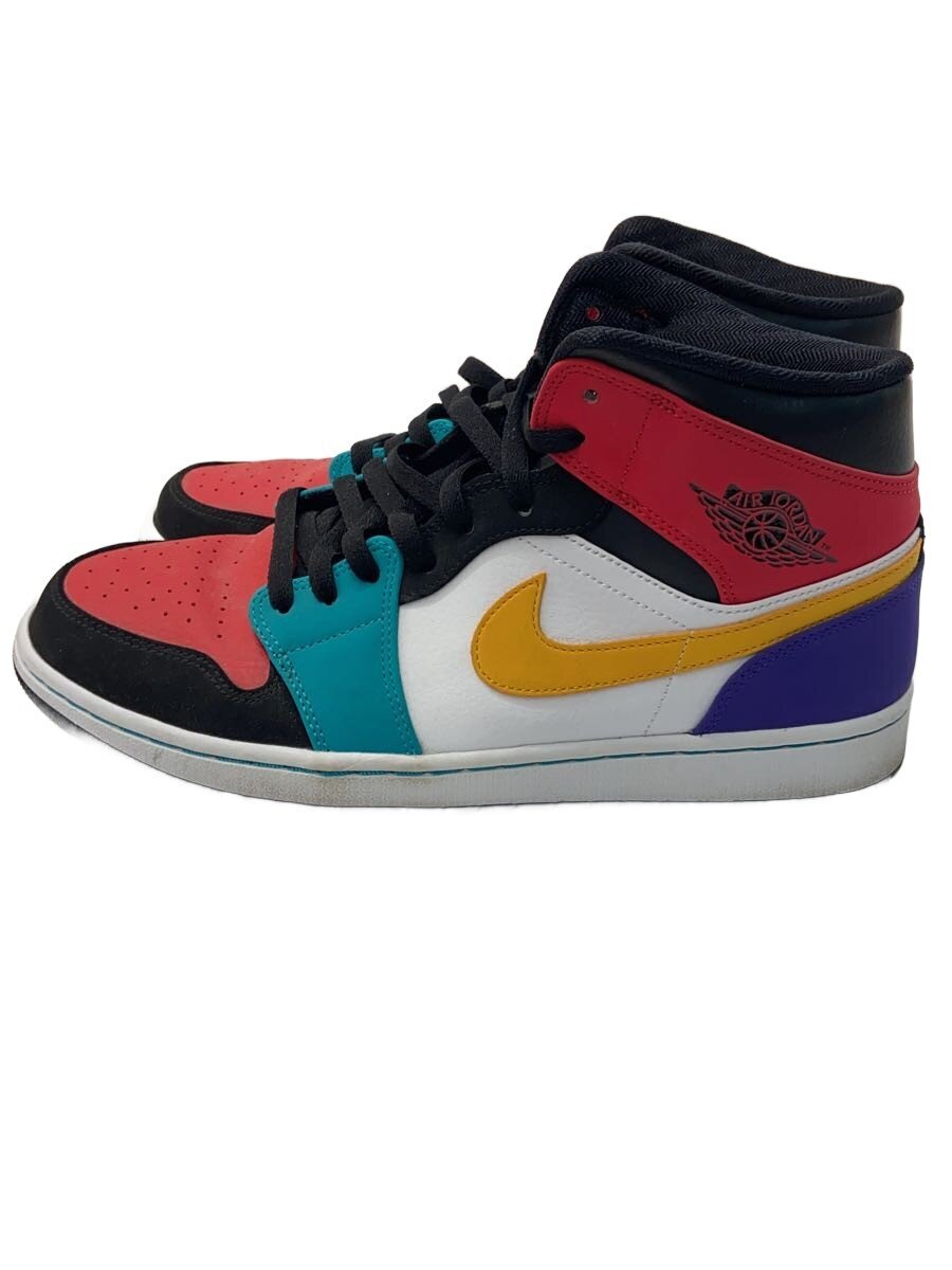NIKE◆AIR JORDAN 1 MID/エアジョーダンミッド/マルチカラー/554724-125/29.5cm/マルチカ