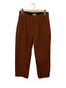 【中古】MARGARET HOWELL◆PLAIN COTTON SILK/イージーパンツ/ボトム/2/コットン/BRW/無地/578-2142003【レディー...