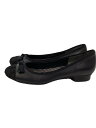 【中古】DIANA◆フラットパンプス/24cm/BLK【シューズ】