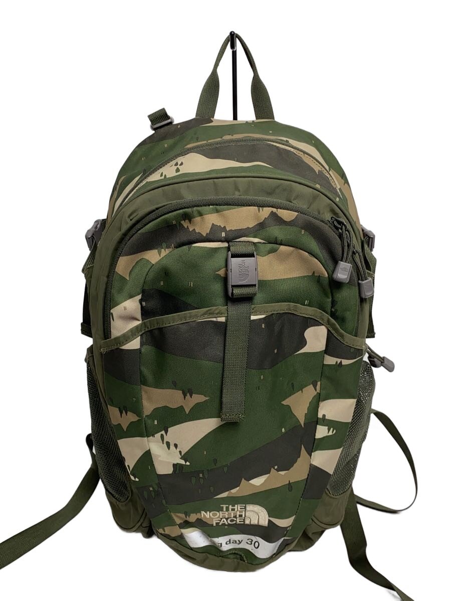 【ブランド】THE NORTH FACE 【ブランドカナ】ザノースフェイス 【型番】 【程度】C 【サイズ】 【メインカラー】グリーン 【素材・生地】 【キーワード】　　 2026/02/03 セカンドストリートイオンタウン青森浜田店【4856】【中古】THE NORTH FACE◆バックパック/キッズバッグ/リュック ブランド THE NORTH FACE 型番 カラー グリーン 柄 素材・生地 >色・素材について サイズ >サイズ表示について 実寸（cm） 【バッグ】 マチ：20 / 高さ：44 / 幅：26 / 持ち手：/ 【その他】 その他サイズ：/ 商品は　セカンドストリートイオンタウン青森浜田店の店頭にて販売しております。商品に関するお問合わせは、お電話(TEL:017-711-8084)にて、問合わせ番号：2342993348645をお伝えください。 配送方法やお支払い方法に関するお問い合わせは、サポートセンターまでご連絡をお願いします。 ※お電話の対応は営業時間内のみとなります。お問い合わせフォームでお問い合わせの際はご注文番号をご記入下さい この商品に関する出品店舗からのコメント バックパック/キッズバッグ/リュック/ナイロン/カーキ/カモフラ/NMJ71650/BIG DAY30/ビッグデイ30/使用感有です。ウエスト固定用のバックルが破損しております。