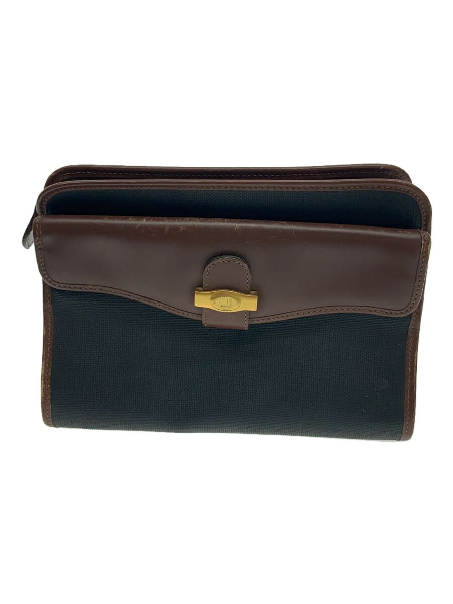 【中古】dunhill◆セカンドバッグ/PVC/BLK/クラッチバッグ【バッグ】
