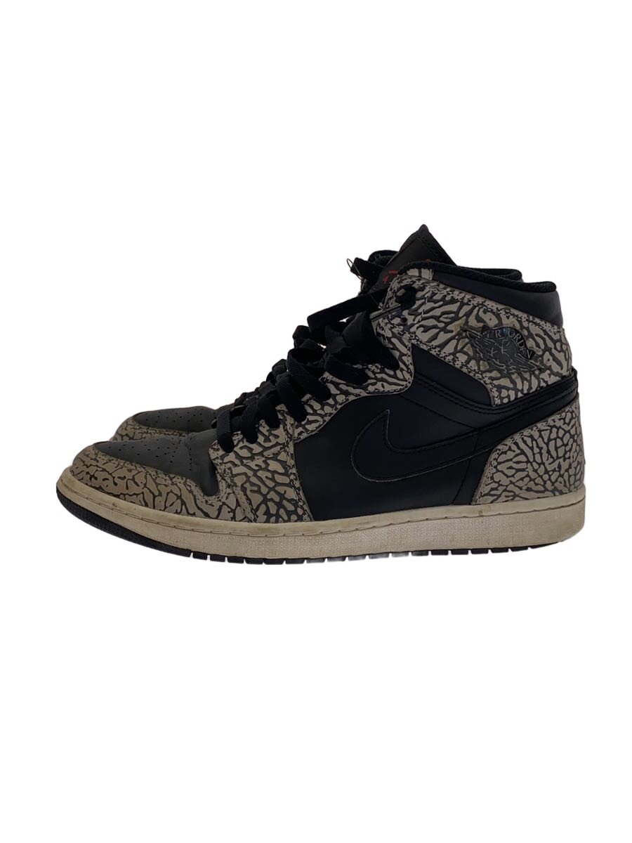 NIKE◆AIR JORDAN 1 RETRO HIGH/エアジョーダンレトロハイ/グレー/839115-013/28.5c