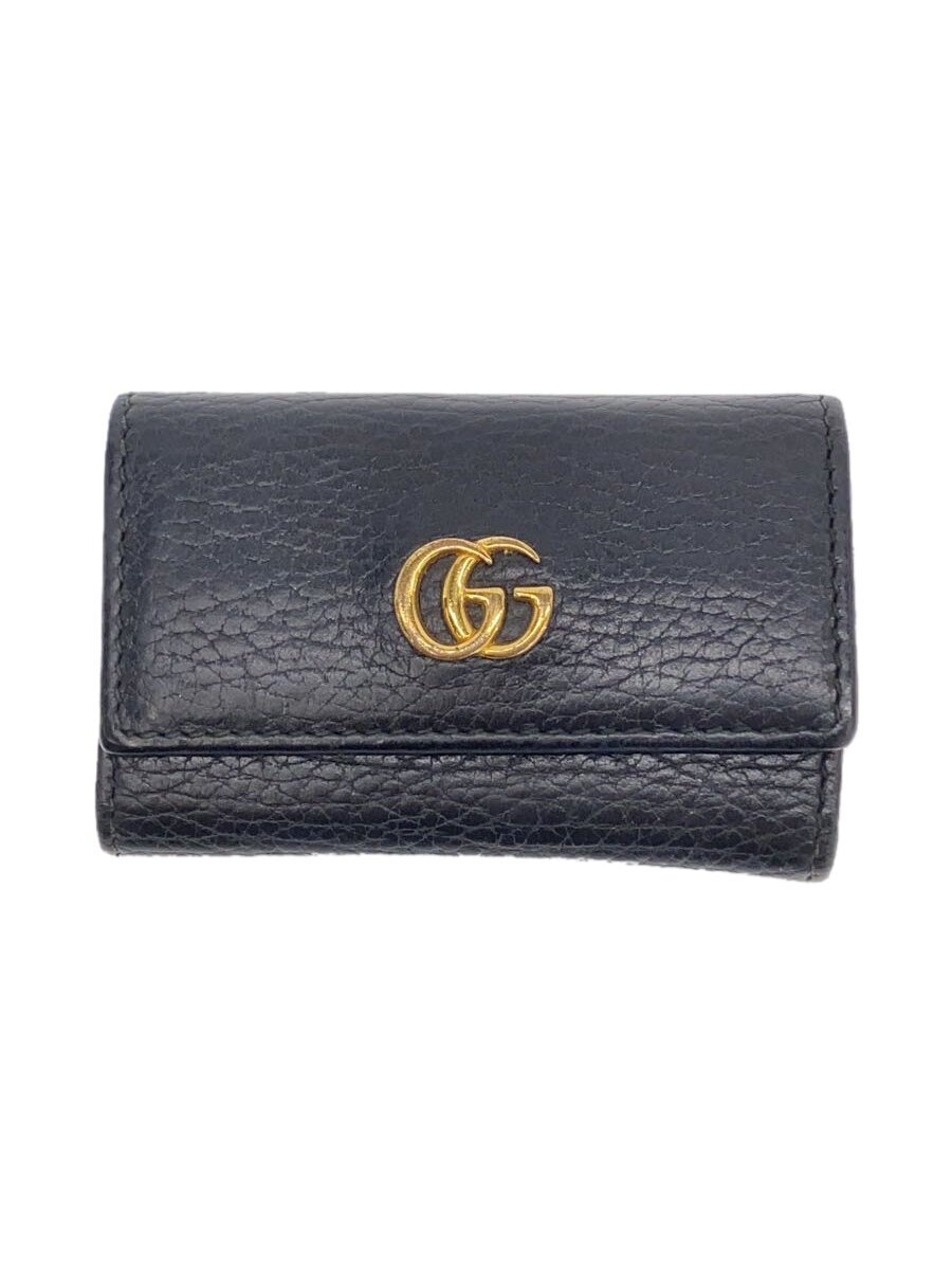 【中古】GUCCI◆キーケース/レザー/BLK/レディース【服飾雑貨他】