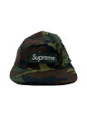 【中古】Supreme◆layered camo camp cap/キャップ/--/コットン/KHK/カモフラ/メンズ【服飾雑貨他】