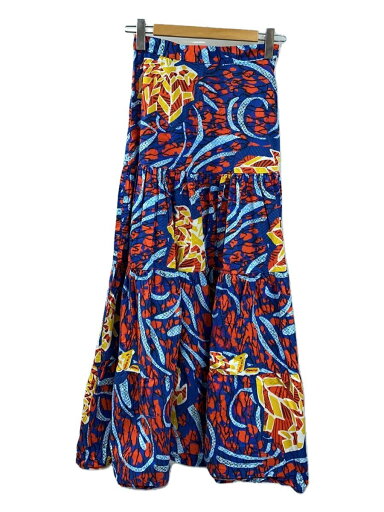 【中古】Desigual◆Stella Jean/マルチポジション/ロングスカート/M/コットン/マルチカラー/総【レディースウェア】 【中古】Desigual◆Stella Jean/マルチポジション/ロングスカート/M/コットン/マルチカラー/総【レディースウェア】