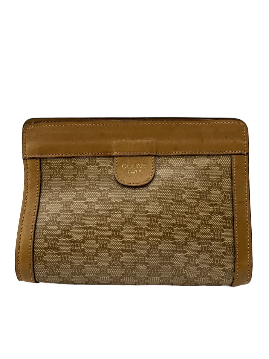 【中古】CELINE◆バッグ/キャンバス/BEG/総柄【バッグ】
