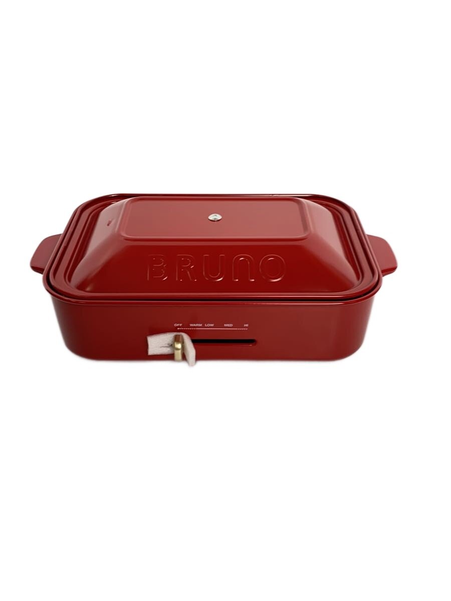 【中古】BRUNO◆ホットプレート BOE021-RD//【家電・ビジュアル・オーディオ】