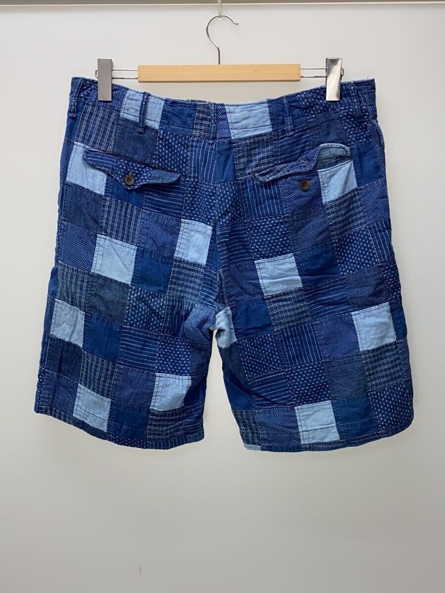 【中古】RRL◆ショートパンツ/34/コットン/BLU/パッチワーク【メンズウェア】