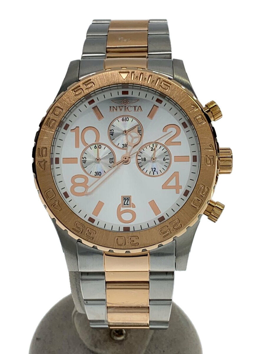 【中古】invicta◆クォーツ腕時計/アナログ/ステンレス/SLV/SLV/40604//【服飾雑貨他】