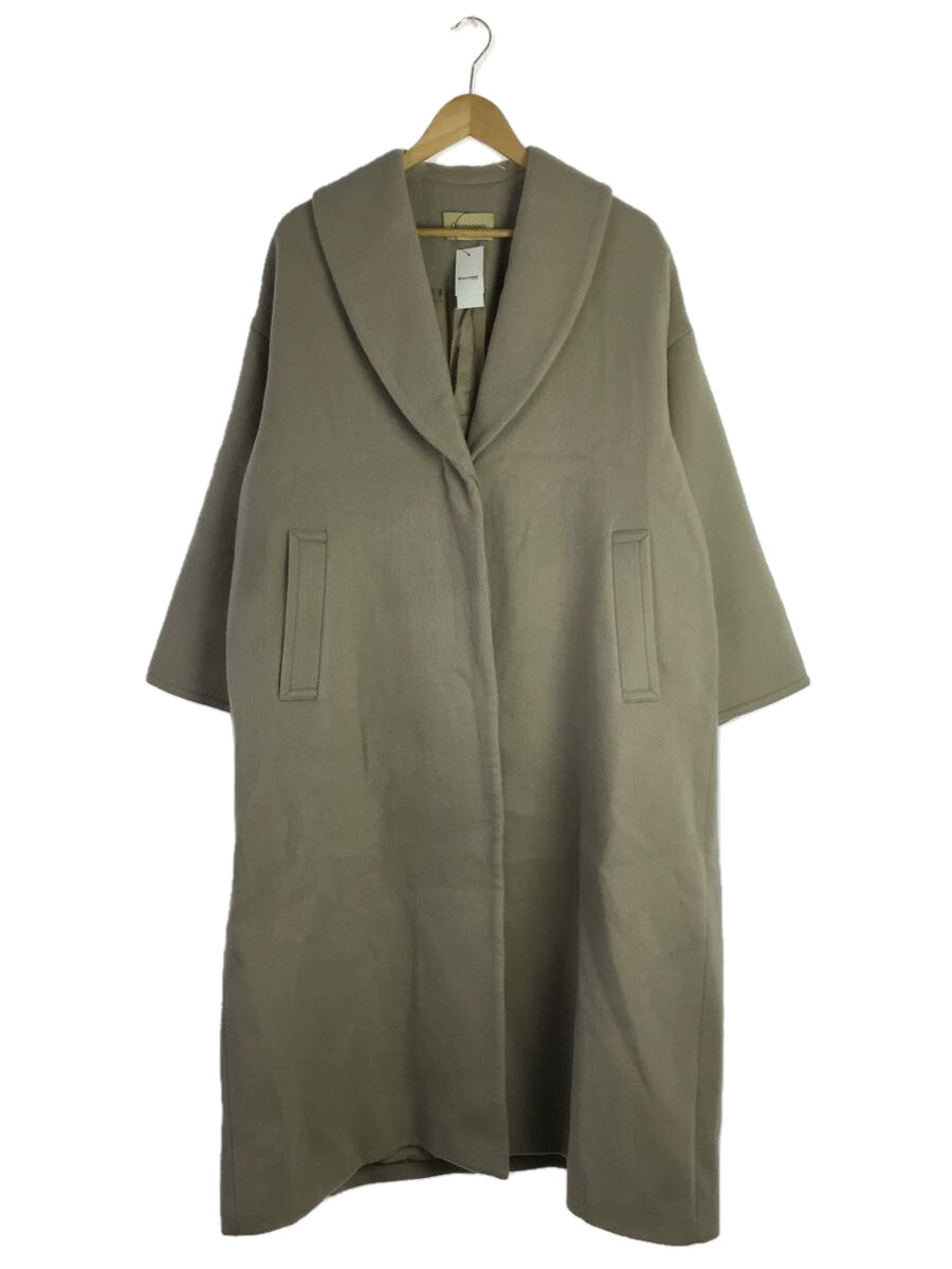 【中古】Curensology◆コート/FREE/ウール/BEG【レディースウェア】