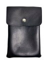 【中古】glabella◆ショルダーバッグ/レザー/BLK/無地【バッグ】