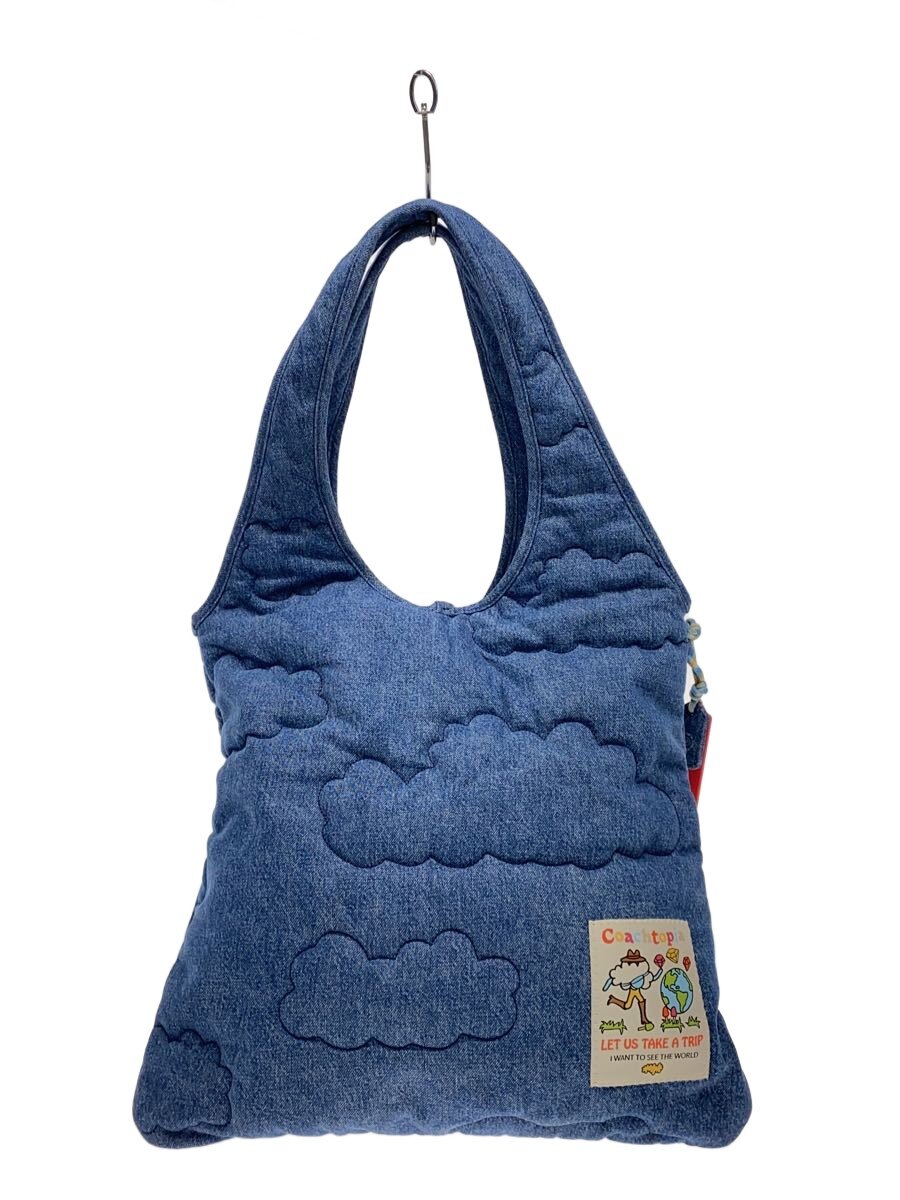 ピ*婆様 Coachtopia トートバッグ ライトブルー コーチトピア バック