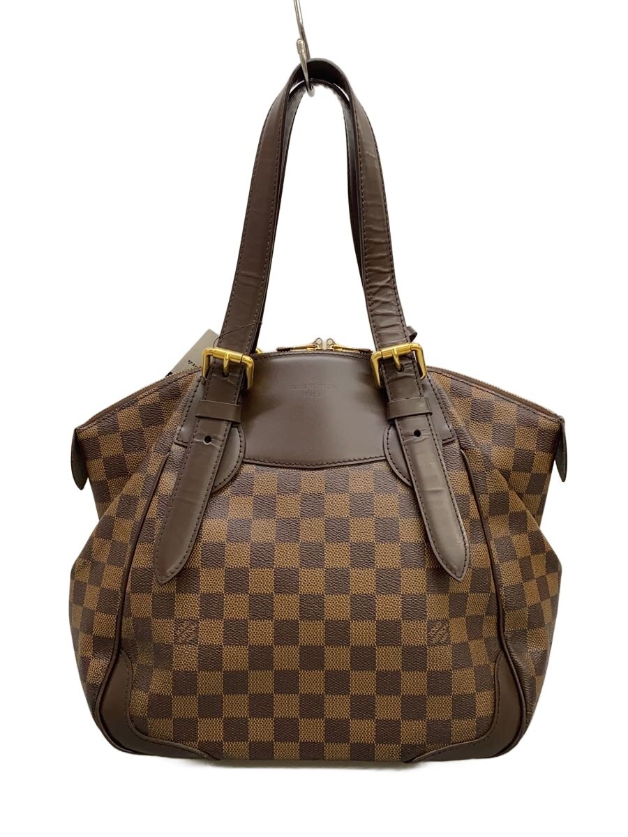 【中古】LOUIS VUITTON◆ヴェローナMM_ダミエ・エベヌ/PVC/BRW【バッグ】