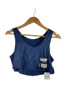 【中古】UNDERCOVER◆24SS Vest Top シルクトップ/1/シルク/NVY/UC1D1002-1【レディースウェア】