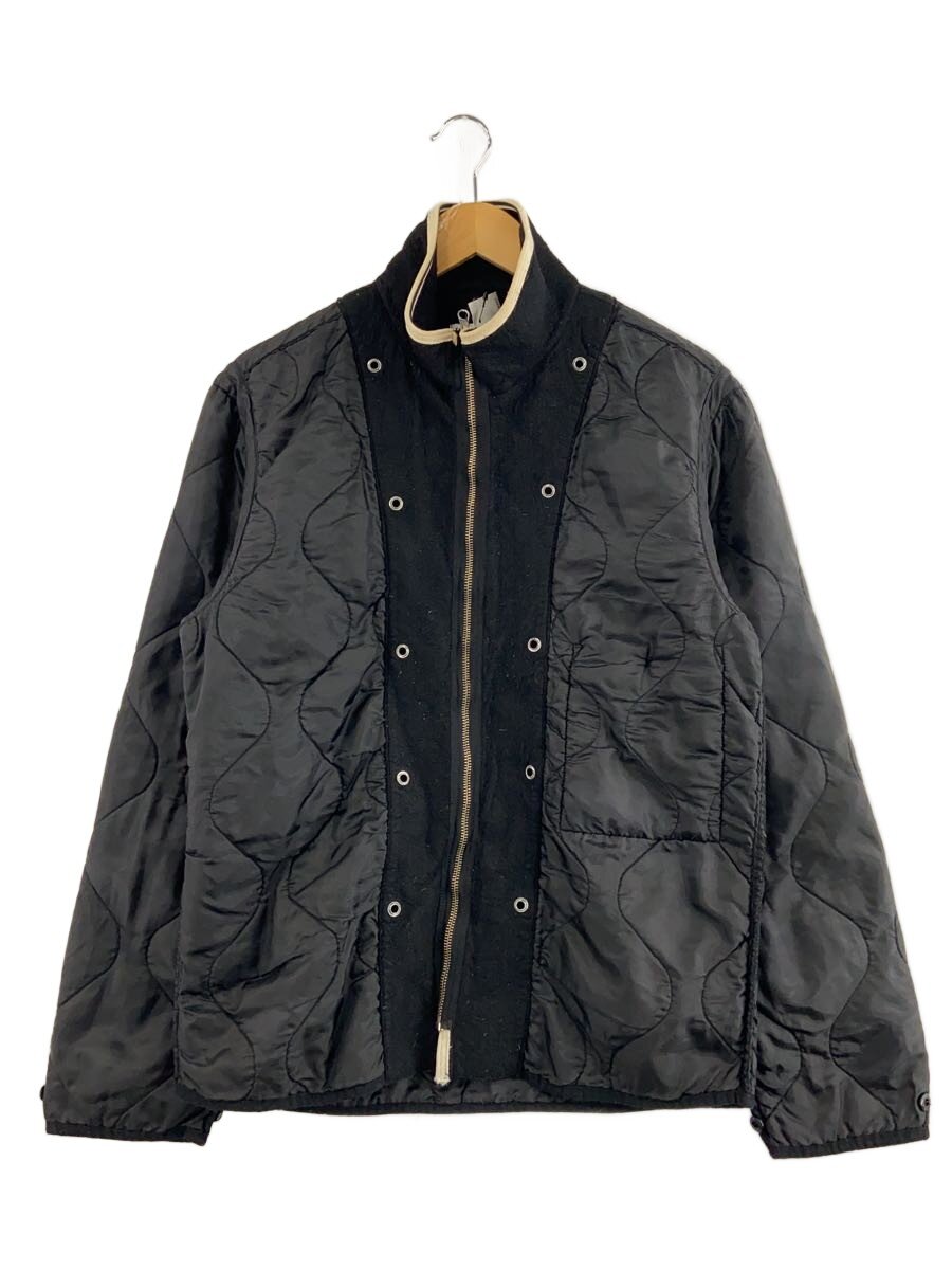 【中古】STONE ISLAND◆キルティングジャケット/--/ポリエステル/BLK/無地//【メンズウェア】