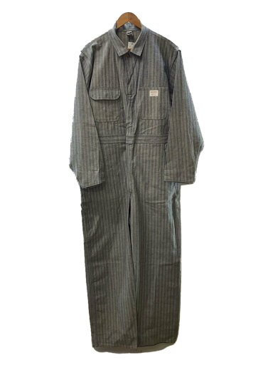 【中古】BIGMAC◆60S オールインワン つなぎ オーバーオール/42/--/GRY/ヘリンボーン【メンズウェア】 【中古】BIGMAC◆60S オールインワン つなぎ オーバーオール/42/--/GRY/ヘリンボーン【メンズウェア】