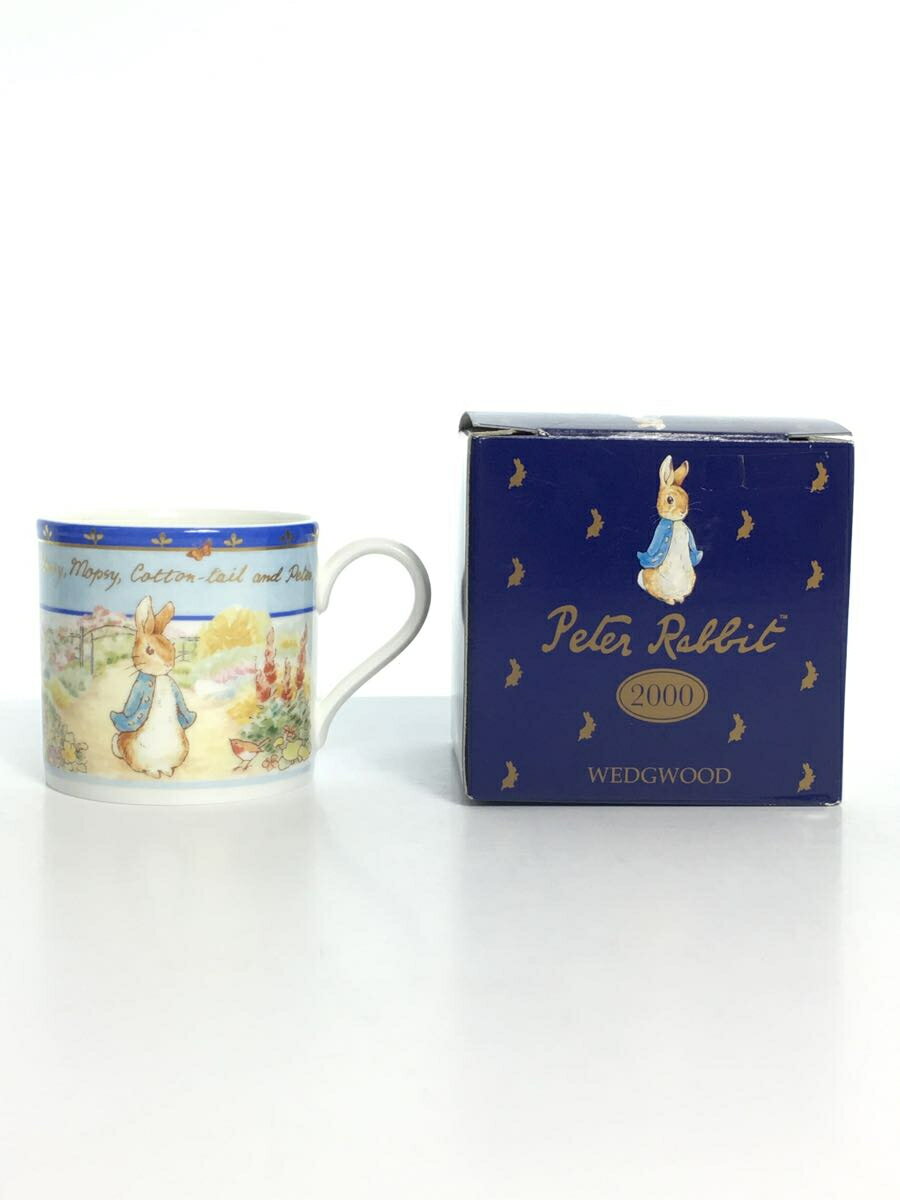 【中古】WEDGWOOD◆洋食器その他/ピーターラビット/ミレニアムコレクション/マグカップ/BLU【キッチン用品】