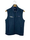 【中古】patagonia◆Better Sweater/企業刺繍/フリースベスト/S/ポリエステル/NVY/25881FA16【メンズウェア】