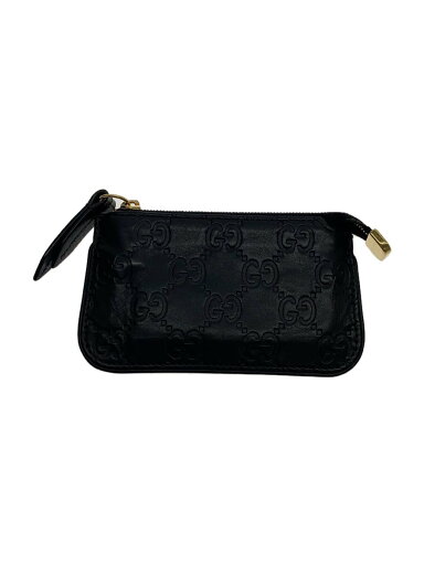 【中古】GUCCI◆コインケース_グッチシマ/レザー/BLK/メンズ【服飾雑貨他】 【中古】GUCCI◆コインケース_グッチシマ/レザー/BLK/メンズ【服飾雑貨他】