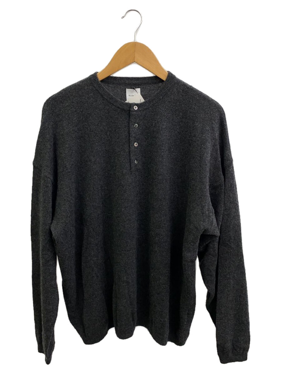 【中古】URBAN RESEARCH◆ニット・セーター(薄手)/2/カシミア/GRY/無地/UR47-12B012【メンズウェア】