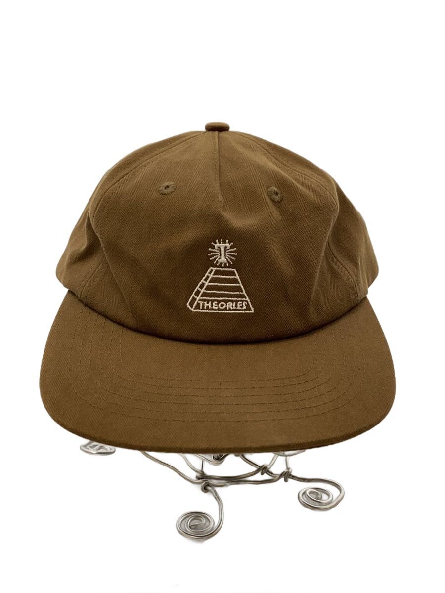 【中古】THEORIES◆キャップ/FREE/コットン/BRW/プリント/メンズ【服飾雑貨他】