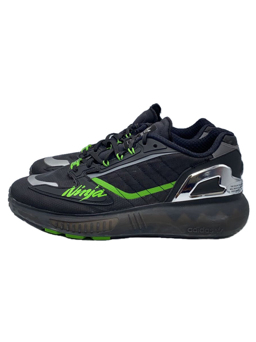 【中古】adidas◆KAWASAKI X ZX 5K BOOST_カワサキ X ゼットエックス 5K ブースト/29.5cm/BLK【シューズ】