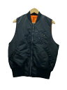 【中古】ALPHA INDUSTRIES◆MA-1ベスト/S/ナイロン/BLK/TA0692-001【メンズウェア】(4)