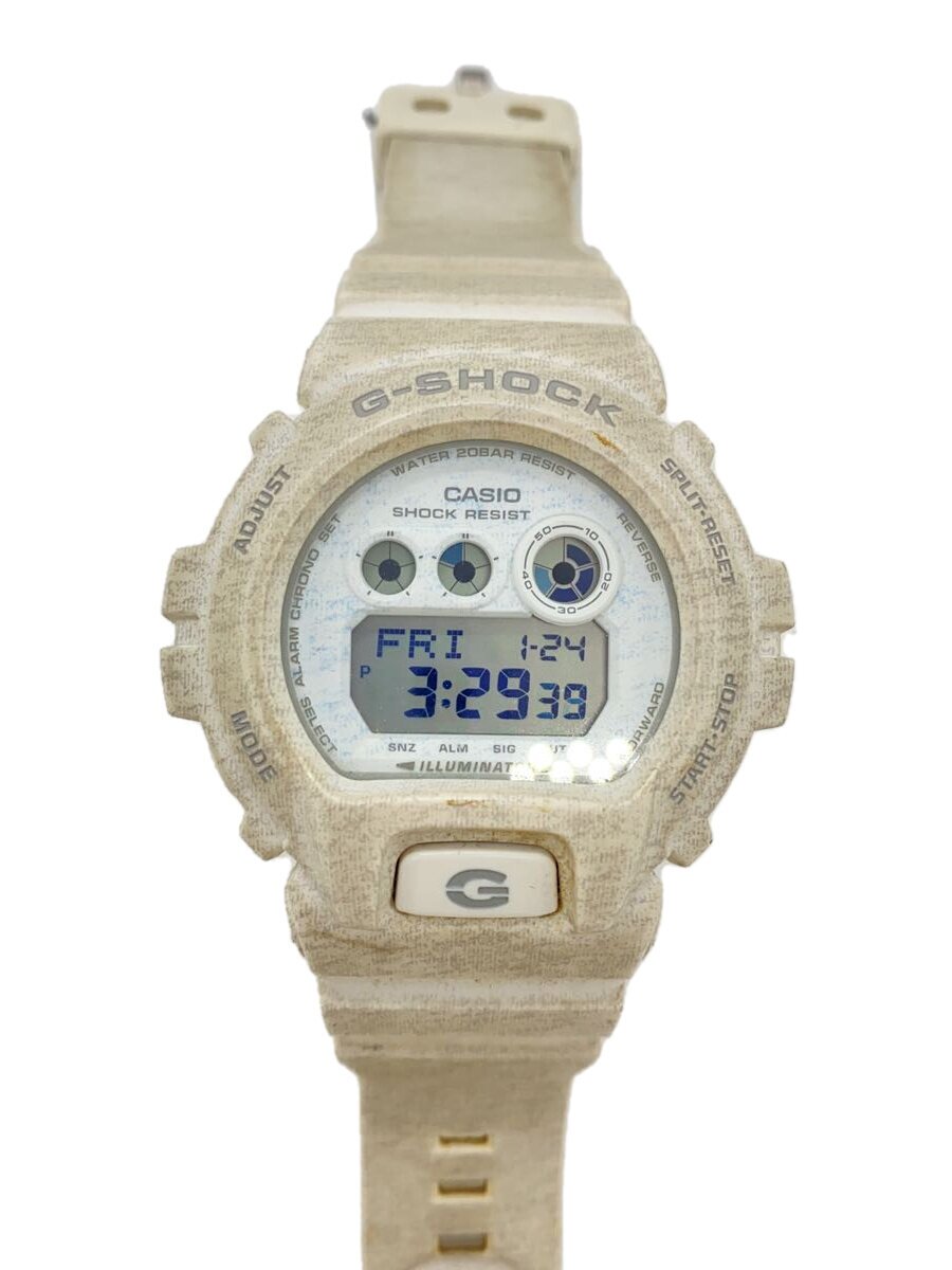 【中古】CASIO◆クォーツ腕時計・G-SHOCK/デジタル/ホワイト//【服飾雑貨他】