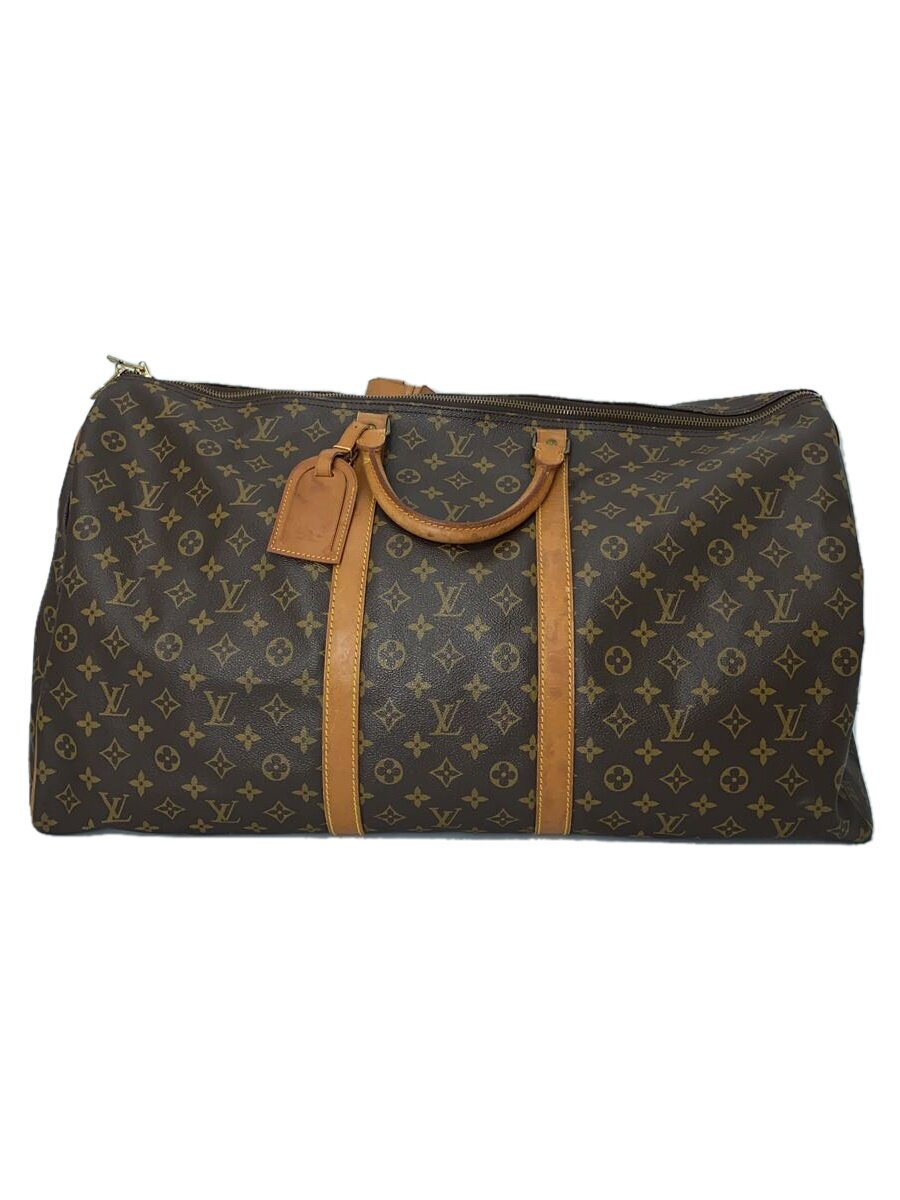 【ブランド】LOUIS VUITTON 【ブランドカナ】ルイヴィトン 【型番】M41424 【程度】D 【サイズ】 【メインカラー】ブラウン 【素材・生地】PVC（ビニール） 【キーワード】　　 2025/03/20 セカンドストリート亀田店【3352】【中古】LOUIS VUITTON◆キーポル55_モノグラム・キャンバス_BRW/PVC/BRW【バッグ】 ブランド LOUIS VUITTON 型番 M41424 カラー ブラウン 柄 素材・生地 PVC（ビニール）>色・素材について サイズ >サイズ表示について 実寸（cm） 【バッグ】 マチ：25.5 / 高さ：30 / 幅：60 / 持ち手：29 【その他】 その他サイズ：/ 商品は　セカンドストリート亀田店の店頭にて販売しております。商品に関するお問合わせは、お電話(TEL:025-383-0600)にて、問合わせ番号：2333524148827をお伝えください。 配送方法やお支払い方法に関するお問い合わせは、サポートセンターまでご連絡をお願いします。 ※お電話の対応は営業時間内のみとなります。お問い合わせフォームでお問い合わせの際はご注文番号をご記入下さい この商品に関する出品店舗からのコメント 多少の使用感はございますが、他に目立ったダメージや汚れなどはなく、まだまだお使いいただけるお品物でございます。