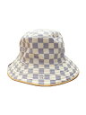 【中古】LOUIS VUITTON◆バケットハット/コットン/アイボリー/モノグラム/レディース/M76788/ルイヴィトン【服飾雑貨他】