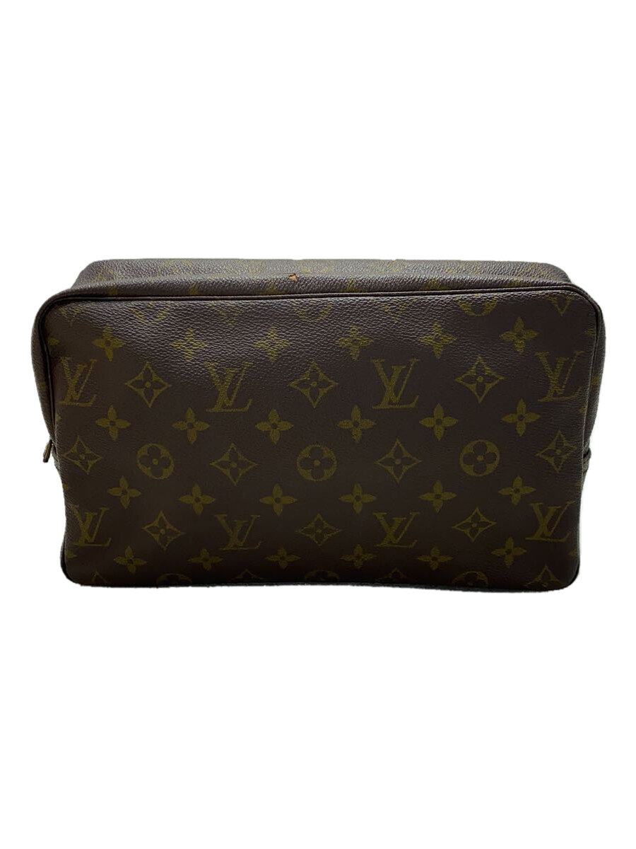 【中古】LOUIS VUITTON◆トゥルース・トワレット23_モノグラム・キャンバス_BRW/PVC/BRW【バッグ】