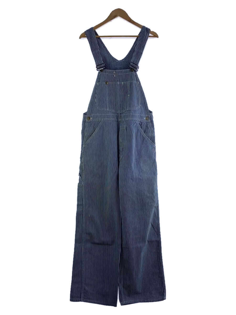 【中古】Lee◆オーバーオール/--/コットン/NVY/ストライプ//【メンズウェア】