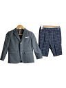 【中古】waltz by BEAMS DESIGN◆セットアップ/130cm/ポリエステル/GRY/3301-5483【キッズ】