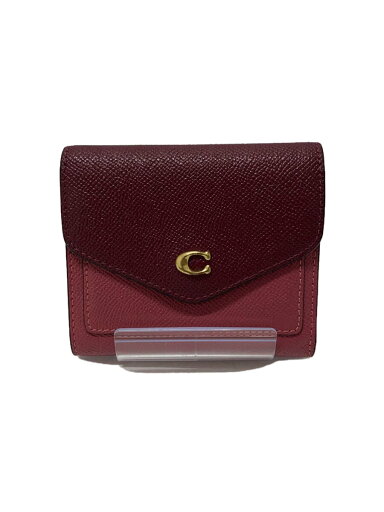 【中古】COACH◆3つ折り財布/--/PNK/無地/レディース【服飾雑貨他】 【中古】COACH◆3つ折り財布/--/PNK/無地/レディース【服飾雑貨他】