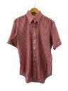 【中古】半袖シャツ/15.5/RED/レッド/赤/チェック/CareerClub【メンズウェア】(4)