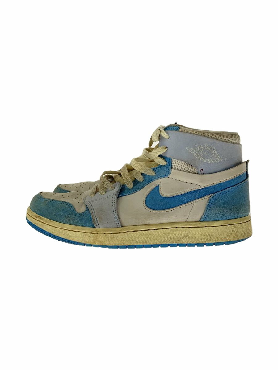 【中古】NIKE◆AIR JORDAN 1 ZOOM CMFT 2_エア ジョーダン 1 ズーム コンフォート 2/28cm/BLU【シューズ】