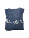 【中古】A.P.C.◆トートバッグ/コットン/IDG/ロゴプリント//【バッグ】(4)