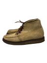 【中古】Russell Moccasin◆CHUKKA HIKER/チャッカブーツ/US8/BEG/スウェード【シューズ】