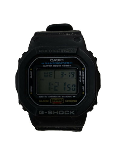 【中古】CASIO◆クォーツ腕時計・G-SHOCK/デジタル/ラバー/BLK/BLK/SS//【服飾雑貨他】 【中古】CASIO◆クォーツ腕時計・G-SHOCK/デジタル/ラバー/BLK/BLK/SS//【服飾雑貨他】