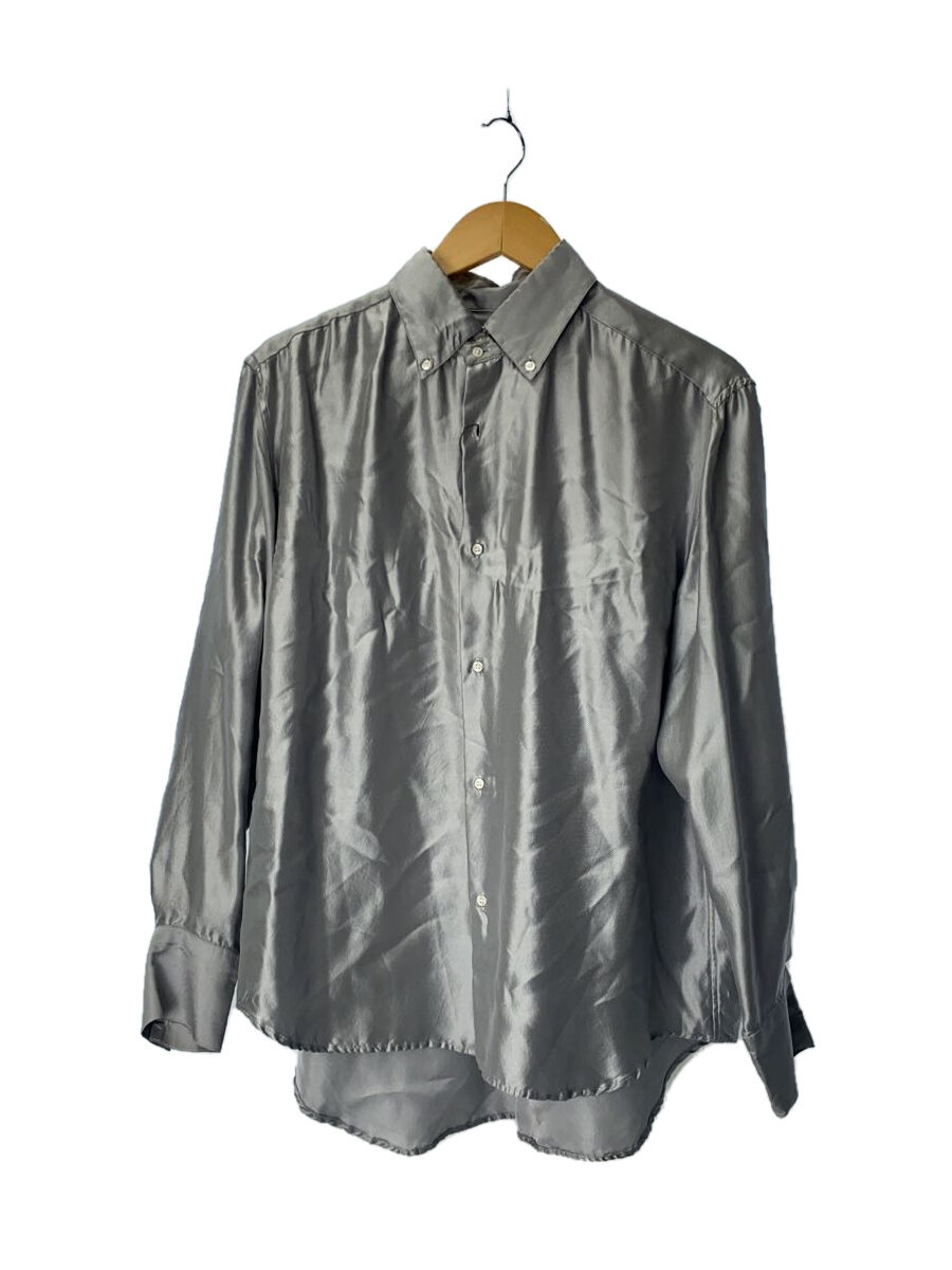 【中古】seya.◆長袖シャツ/M/ポリエステル/SLV/無地//【メンズウェア】