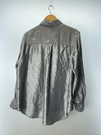 【中古】seya.◆長袖シャツ/M/ポリエステル/SLV/無地//【メンズウェア】