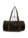 【中古】LOUIS VUITTON◆2)パピヨン30_モノグラム・キャンバス_BRW/PVC/BRW/M51385/ヌメ革劣化/ベタ//【バッグ】