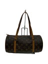 【中古】LOUIS VUITTON◆2)パピヨン30_モノグラム・キャンバス_BRW/PVC/BRW/M51385/ヌメ革劣化/ベタ【バッグ】