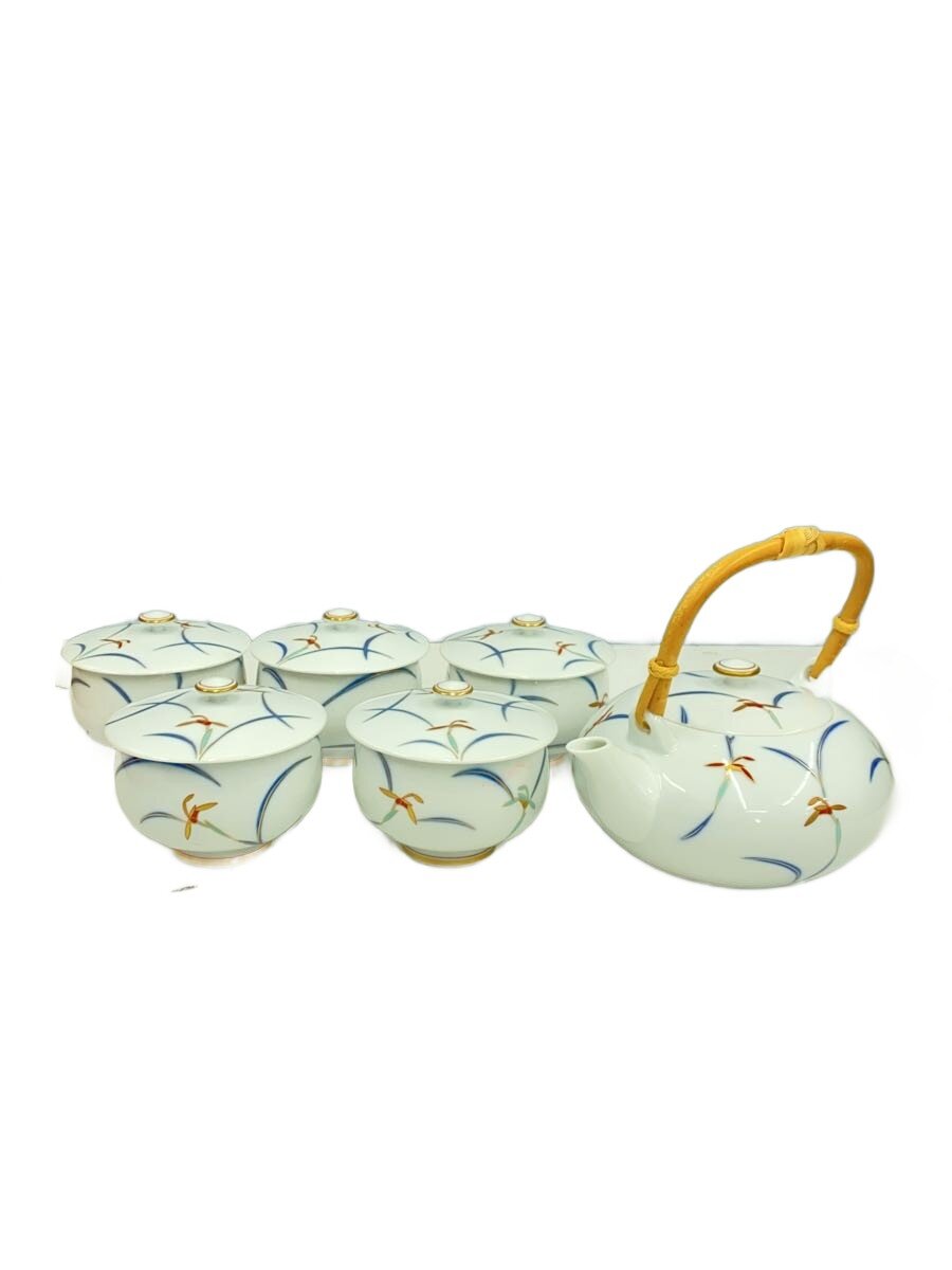 Rakuten - 【中古】香蘭社◆湯呑/6点セット/WHT/110-AF/蘭/茶器【キッチン用品】