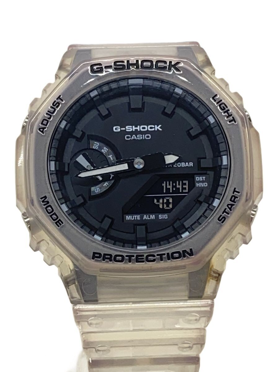 【中古】CASIO◆クォーツ腕時計_G-SHOCK/デジアナ/ラバー/BLK/CLR/プラスチック【服飾雑貨他】