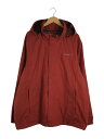 【中古】EDDIE BAUER◆マウンテンパーカ/ナイロン/レッド【メンズウェア】