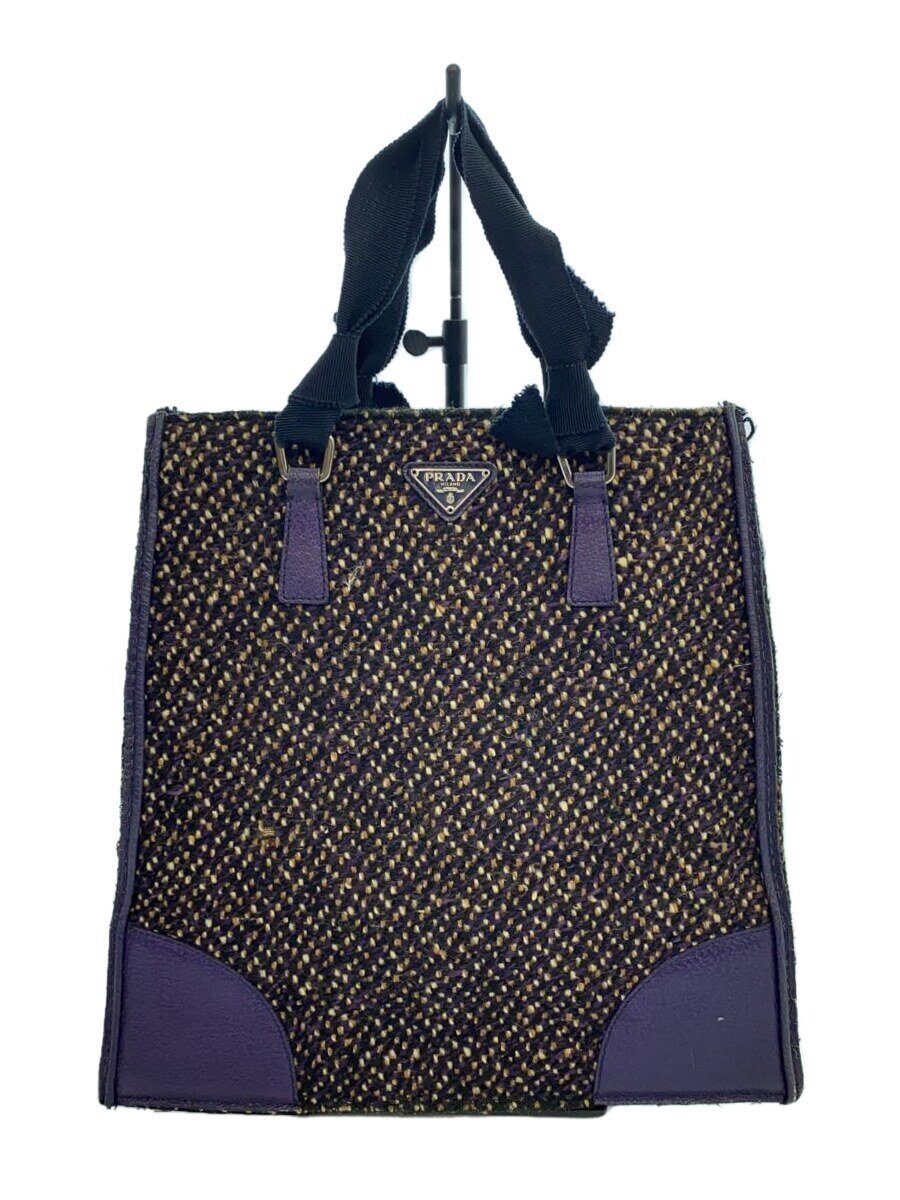 PRADA - 【中古】PRADA◆ハンドバッグ/パープル/b11268【バッグ】